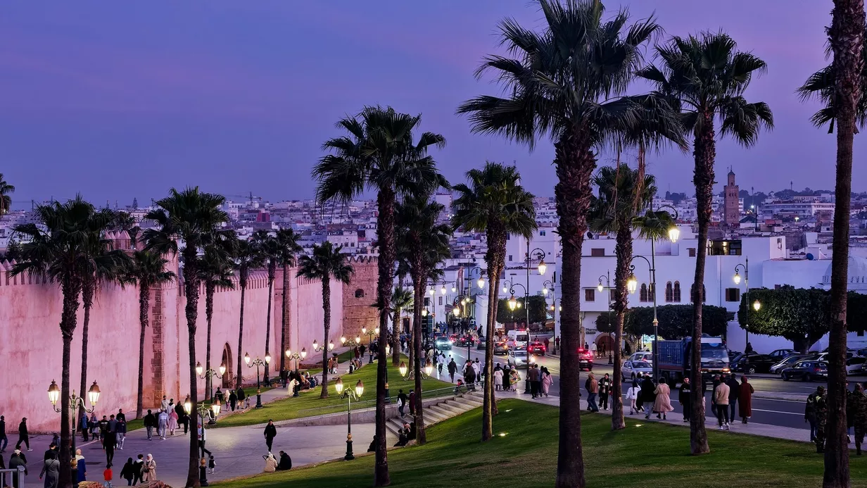 پیاده‌روی در شهر جدید رباط (Rabat Ville Nouvelle)